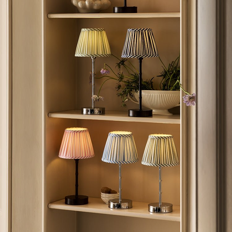 Bamboo Rechargeable Lamp and Shade - Addison Ross Ltd UK