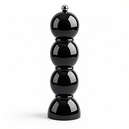 Black Bobbin Salt or Pepper Mill