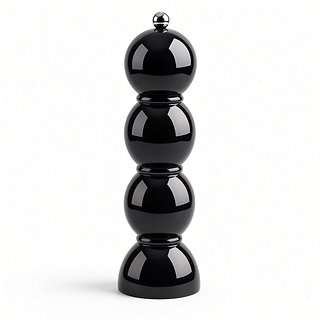 Black Bobbin Salt or Pepper Mill