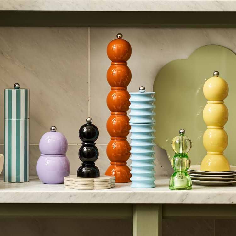 Black Mini Bob Salt or Pepper Mill - Addison Ross Ltd UK