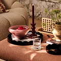 Black Round Medium Lacquered Scallop Tray - Addison Ross Ltd UK