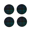 Black Watch Tartan Coasters- Set of 4