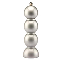 Silver Bobbin Salt and Pepper Mill