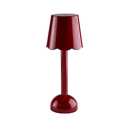 Burgundy Scallop Rechargeable LED Lamp
