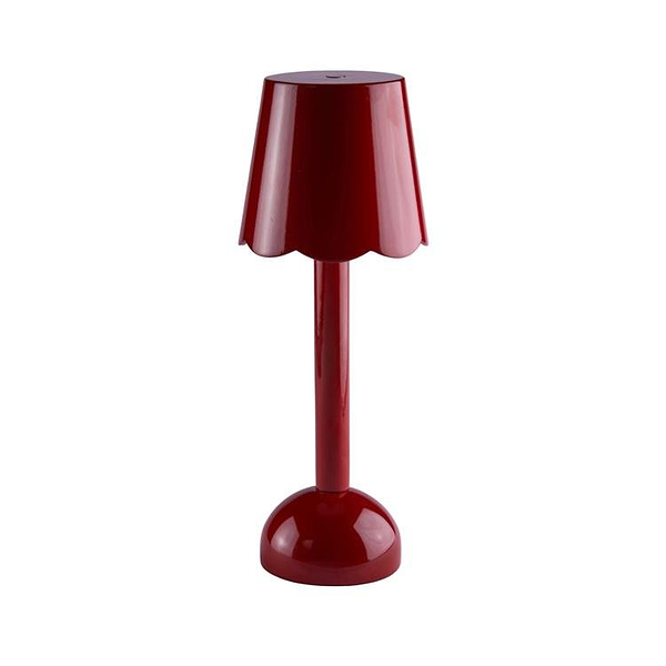 Burgundy Scallop Rechargeable LED Lamp