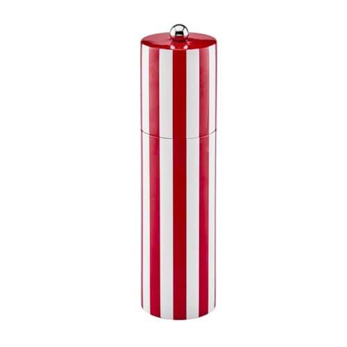 Burgundy Striped Column Salt or Pepper Mill - Addison Ross Ltd UK