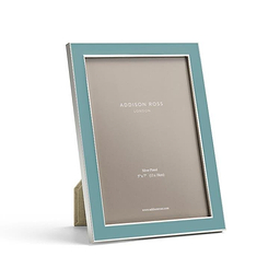 Chambray Enamel & Silver Frame