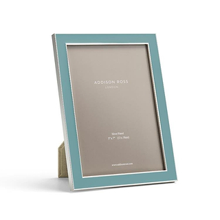 Chambray Enamel & Silver Frame