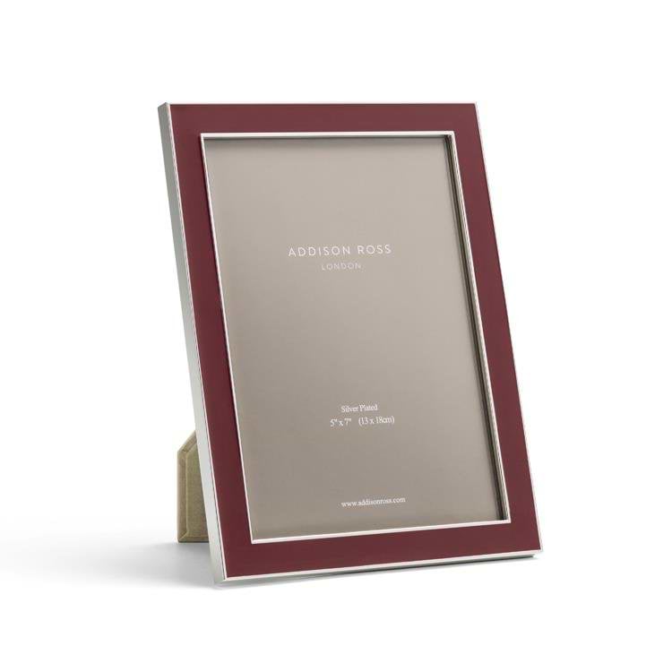 Cherry Enamel & Silver Frame - Addison Ross Ltd UK