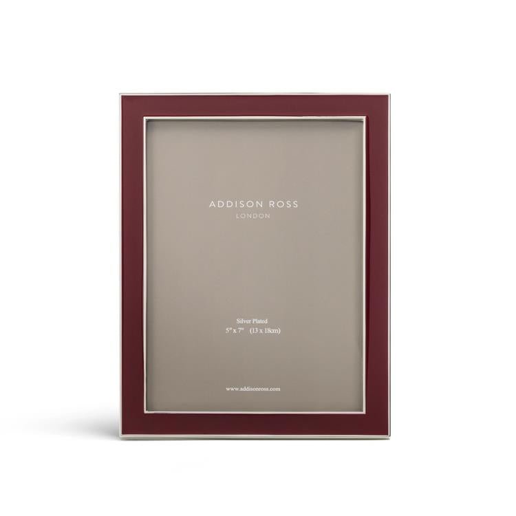 Cherry Enamel & Silver Frame - Addison Ross Ltd UK