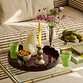 Cherry Round Medium Lacquered Scallop Tray - Addison Ross Ltd UK