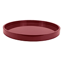 Cherry Straight Round Medium Lacquered Tray