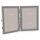 Chiffon Enamel & Silver Double Frame