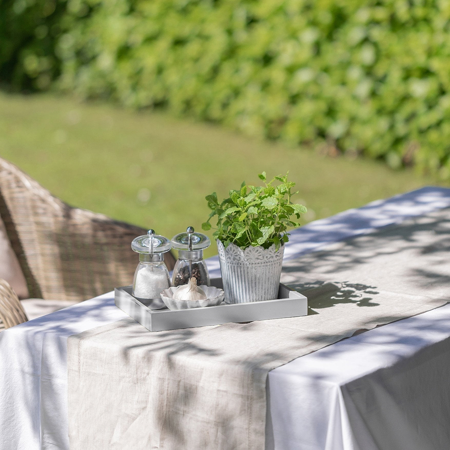 Chiffon Grey Small Lacquered Tray - Addison Ross Ltd UK