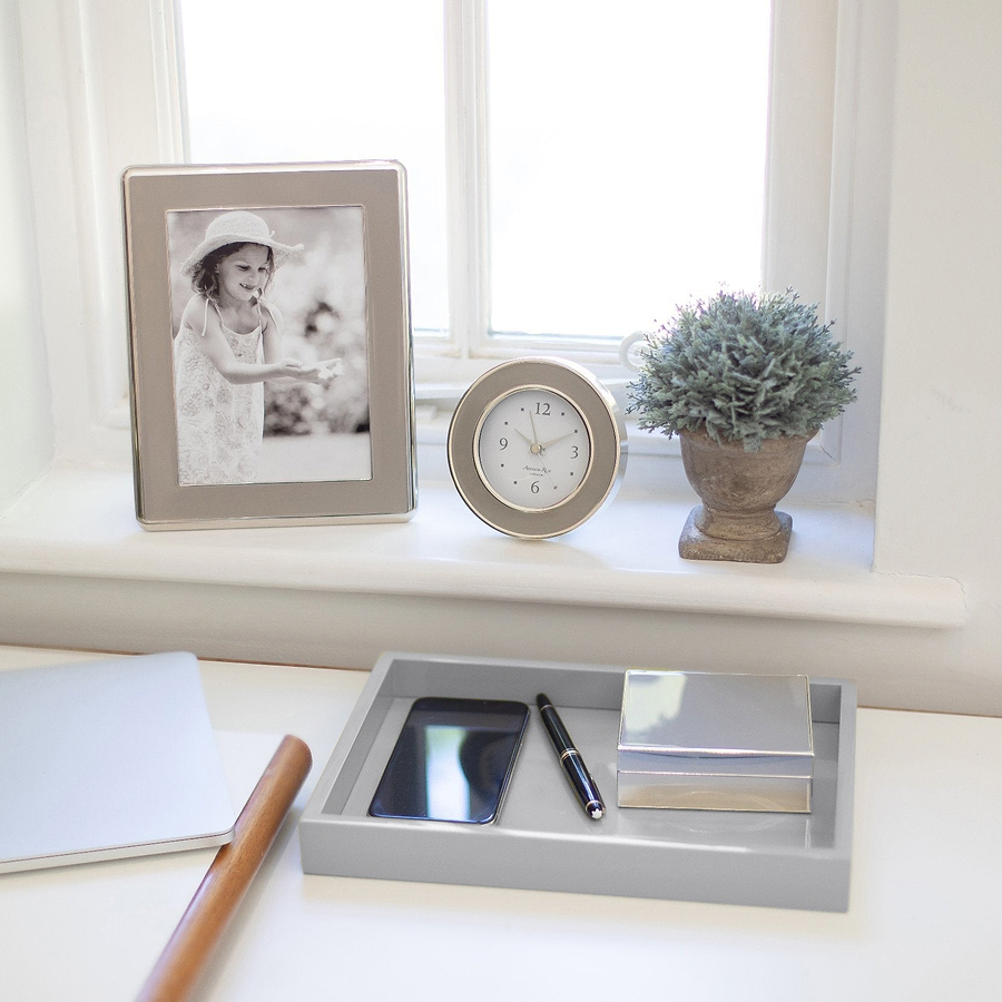 Chiffon Grey Small Lacquered Tray - Addison Ross Ltd UK
