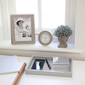 Chiffon Grey Small Lacquered Tray - Addison Ross Ltd UK