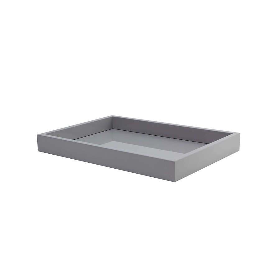 Chiffon Grey Small Lacquered Tray - Addison Ross Ltd UK