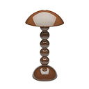 Chocolate Lacquer Rechargeable Bobbin LED Lamp