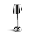 Chrome Lacquer Scallop Rechargeable LED Lamp