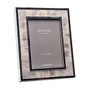 Wide Duck Feather & Silver Frame