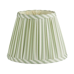 Sage Green Striped Lampshade - 16cm