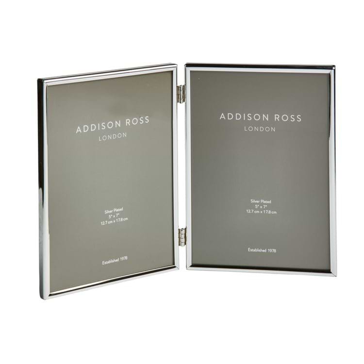 Fine Edged Silver Triple Photo Frame