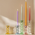 Icy Bobbin Candlestick Blue 14cm - Addison Ross Ltd UK