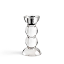 Icy Bobbin Candlestick Clear 14cm