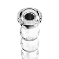 Icy Bobbin Candlestick Clear 23cm - Addison Ross Ltd UK