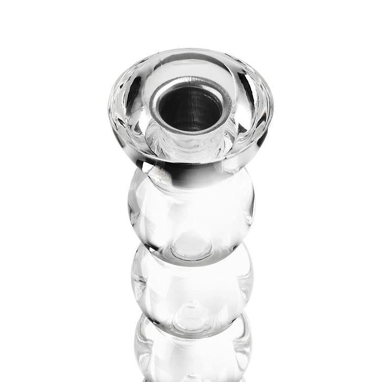 Icy Bobbin Candlestick Clear 23cm - Addison Ross Ltd UK