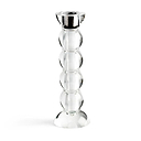 Icy Bobbin Candlestick Clear 23cm
