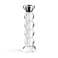 Icy Bobbin Candlestick Clear 23cm - Addison Ross Ltd UK