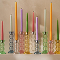 Icy Bobbin Candlestick Clear 23cm - Addison Ross Ltd UK