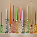 Icy Bobbin Candlestick Green 14cm - Addison Ross Ltd UK