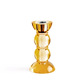 Icy Bobbin Candlestick Orange 14cm - Addison Ross Ltd UK