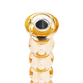 Icy Bobbin Candlestick Orange 23cm - Addison Ross Ltd UK