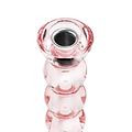Icy Bobbin Candlestick Pink 23cm - Addison Ross Ltd UK
