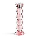 Icy Bobbin Candlestick Pink 23cm