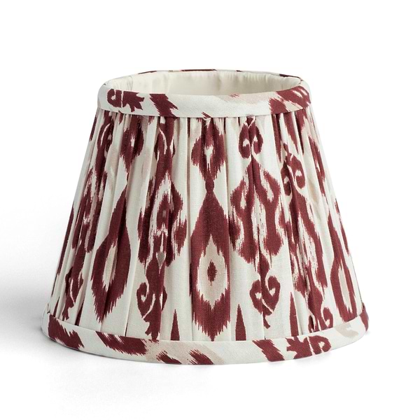Ikat Empire Cherry & Cappuccino Lampshade - 16cm - Addison Ross Ltd UK