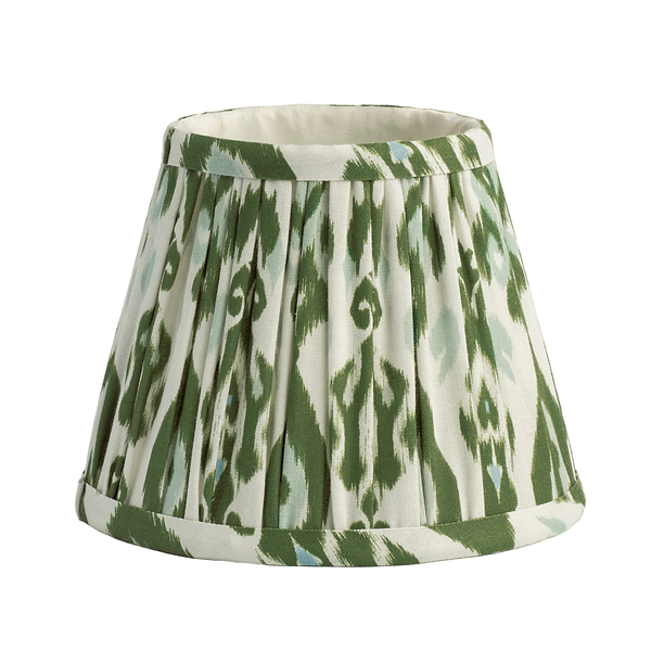 Ikat Empire Khaki & Sage Lampshade - 16cm - Addison Ross Ltd UK