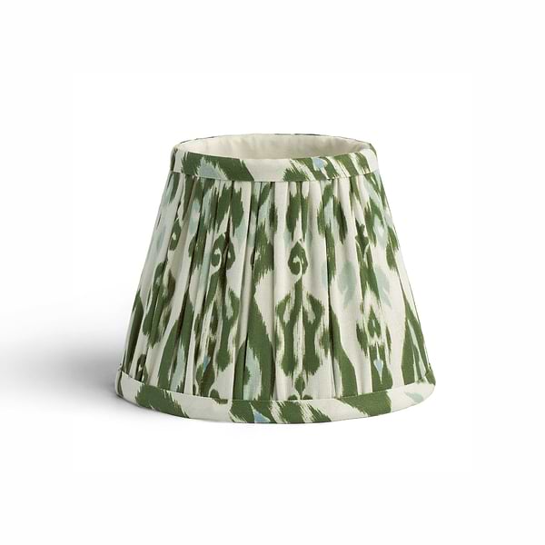 Ikat Empire Khaki & Sage Lampshade - 16cm