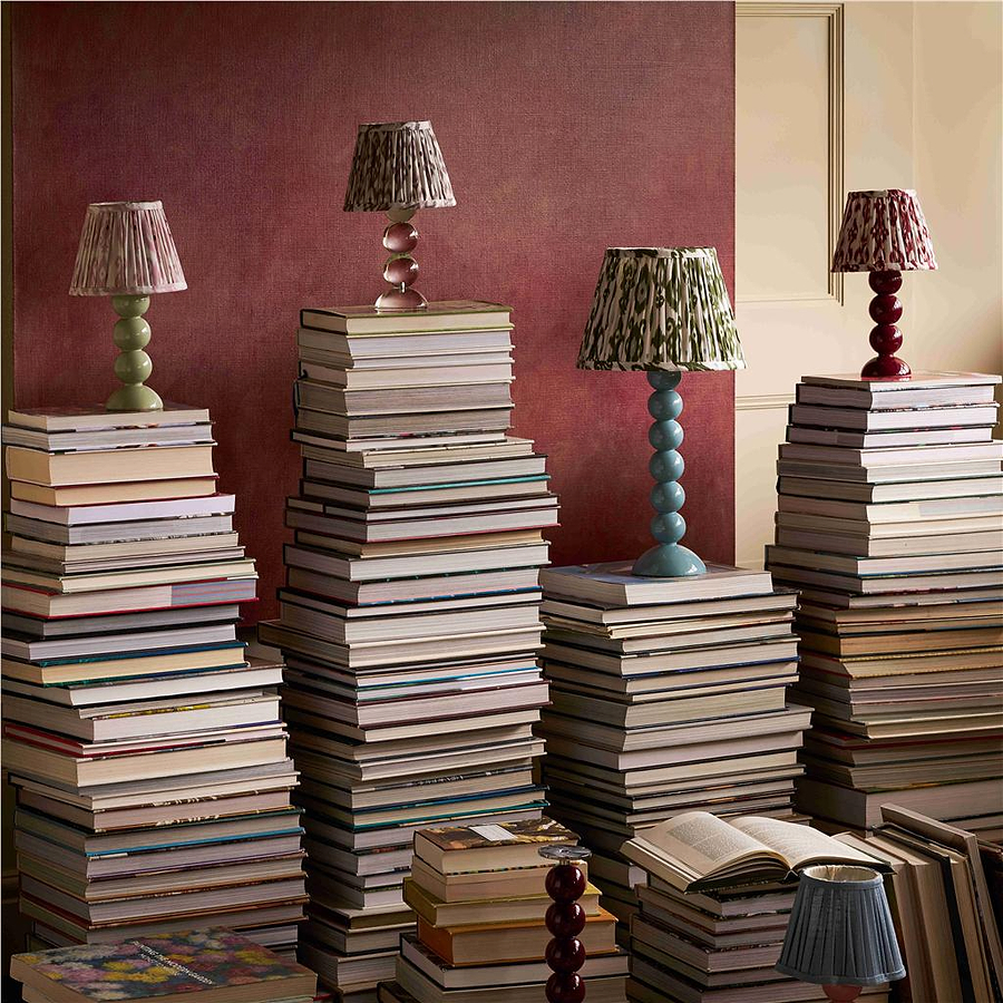 Ikat Empire Khaki & Sage Lampshade - 25cm - Addison Ross Ltd UK