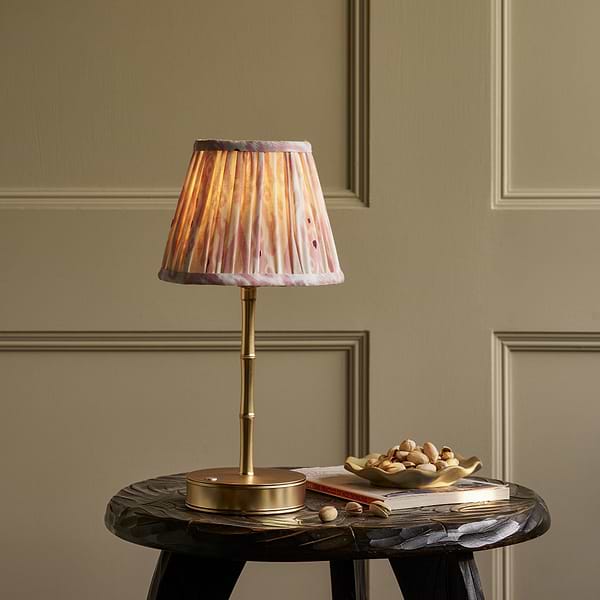 Ikat Empire Mauve & Cappuccino Lampshade - 16cm - Addison Ross Ltd UK