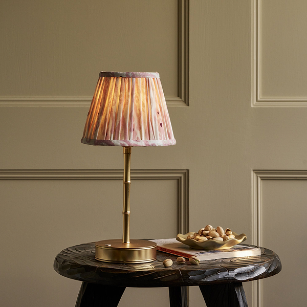 Ikat Empire Mauve & Cappuccino Lampshade - 16cm - Addison Ross Ltd UK