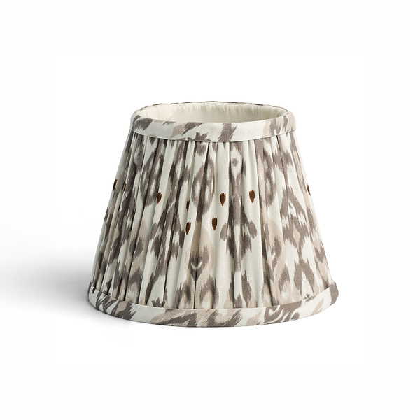 Ikat Empire Mink & Cappuccino Lampshade - 16cm - Addison Ross Ltd UK