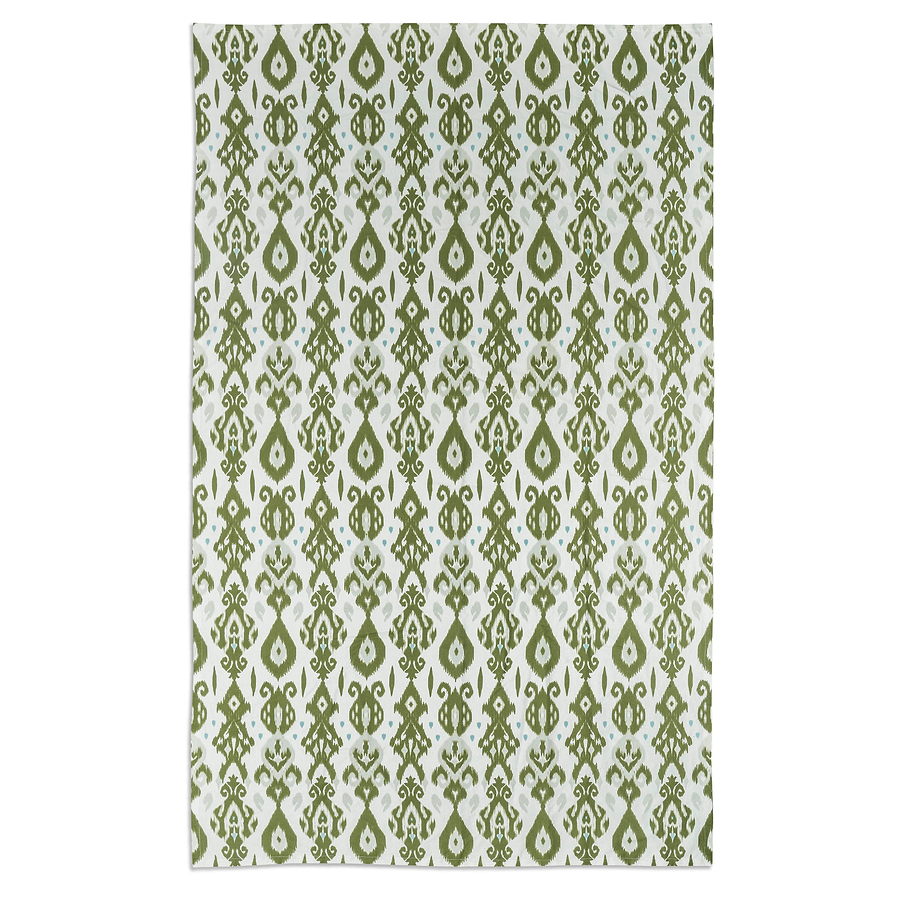 Ikat Khaki Linen Tablecloth - Addison Ross Ltd UK