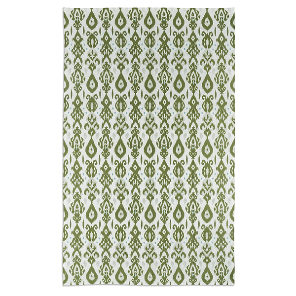 Ikat Khaki Linen Tablecloth - Addison Ross Ltd UK