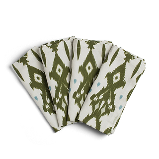 Ikat Khaki Napkins - Set of 4