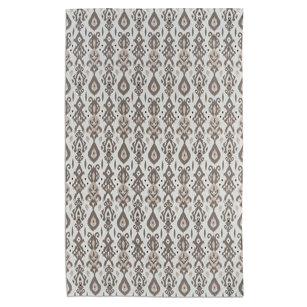 Ikat Mink Linen Tablecloth - Addison Ross Ltd UK