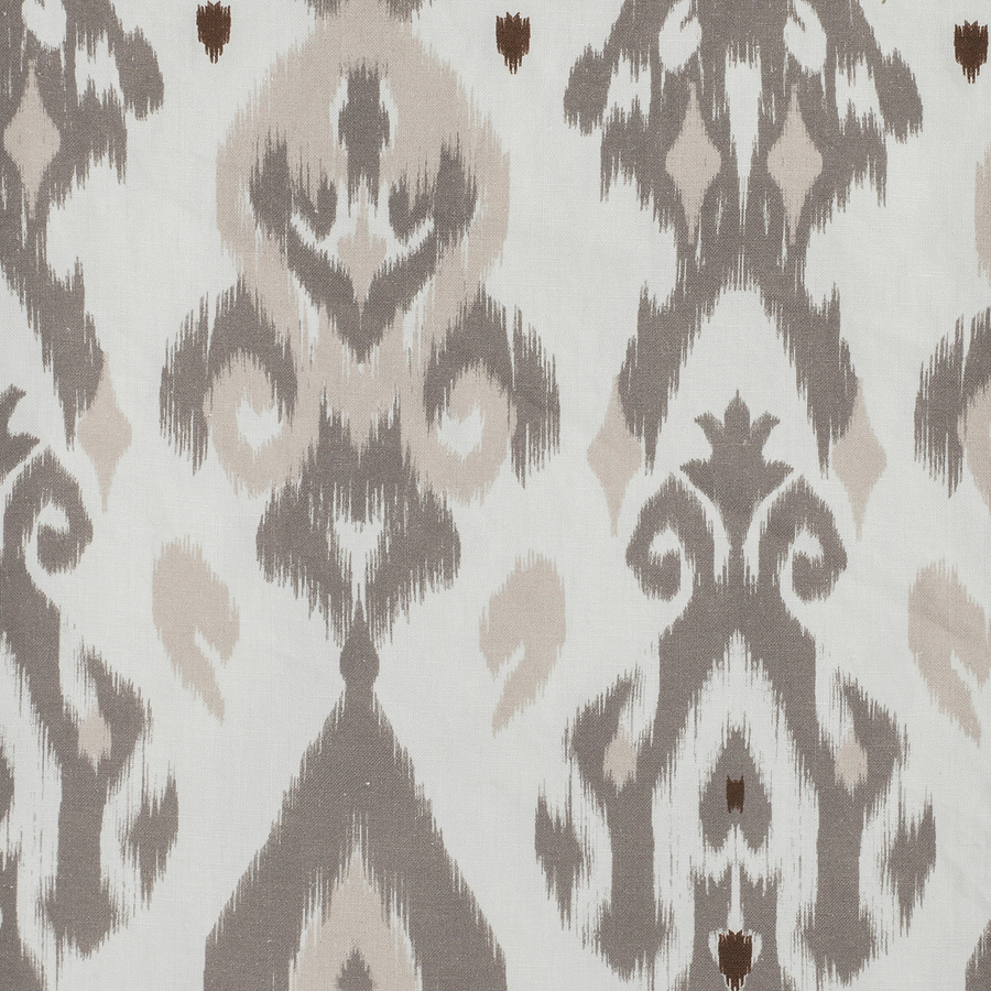 Ikat Mink Linen Tablecloth - Addison Ross Ltd UK